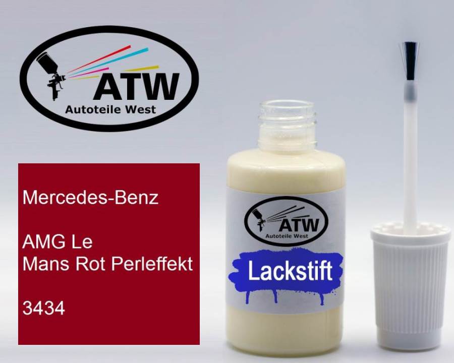 Mercedes-Benz, AMG Le Mans Rot Perleffekt, 3434: 20ml Lackstift, von ATW Autoteile West.